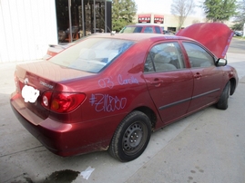 2003 TOYOTA COROLLA CE RED 1.8L MT Z16550